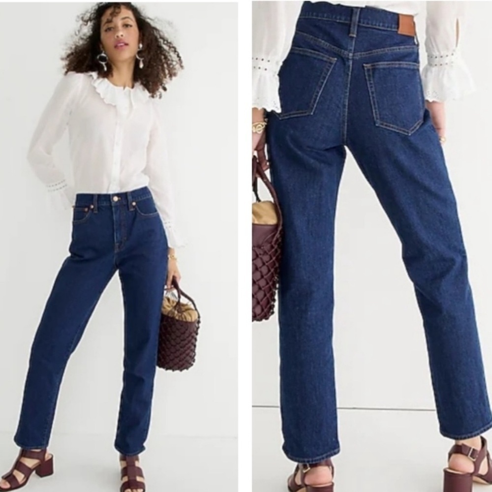 NWT J. CREW High-rise '90s classic straight-fit jean in Rinse wash Sz 26P - Picture 1 of 9